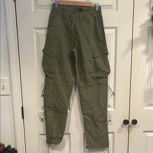 Green Goddess Olive Green Cargo Pants